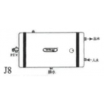 German Pool 德國寶 GPU-6.5E V J J8 25公升 橫掛牆式 圓型中央儲水式電熱水爐 (右邊出入水) (右置發熱線)